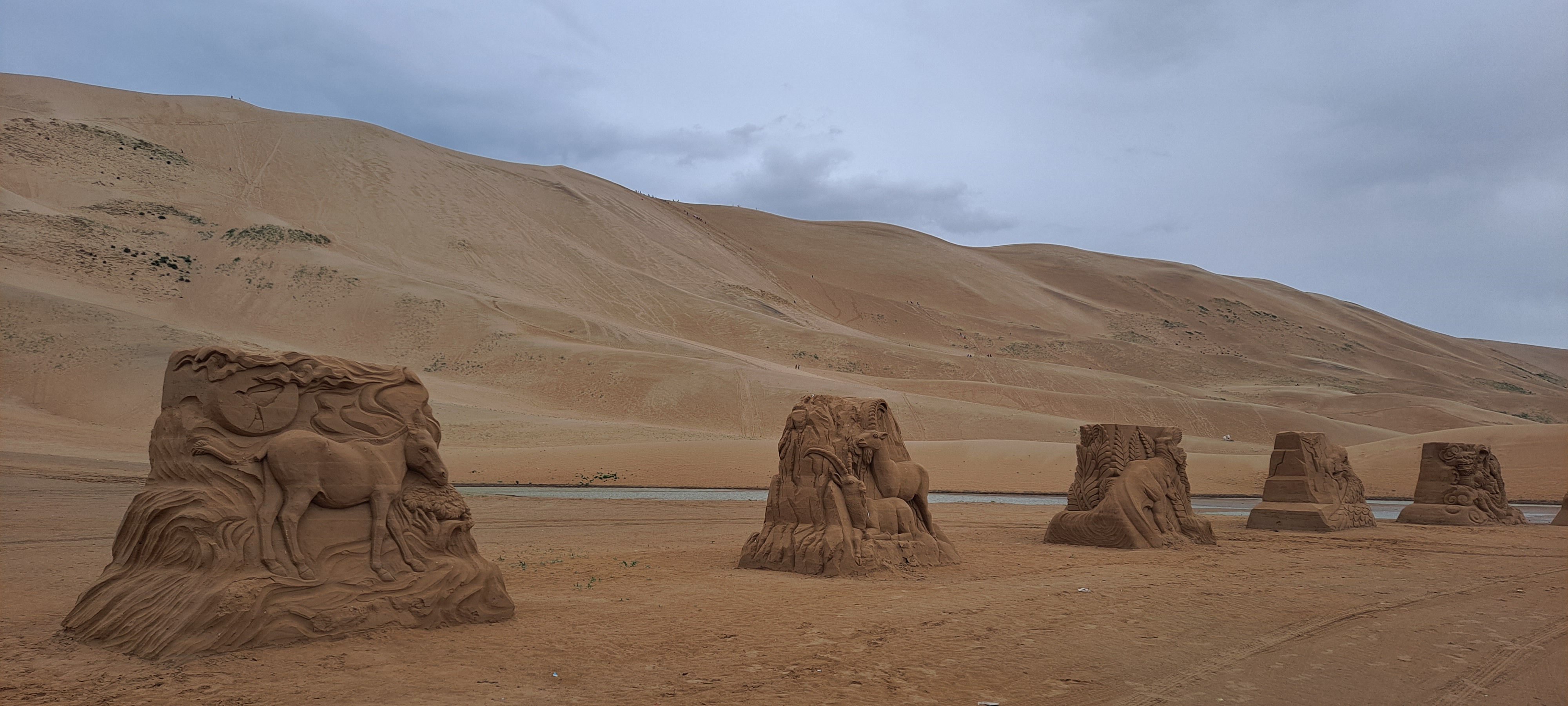 Bronze Age rock petroglyphs in the Mongolian Altai mountains