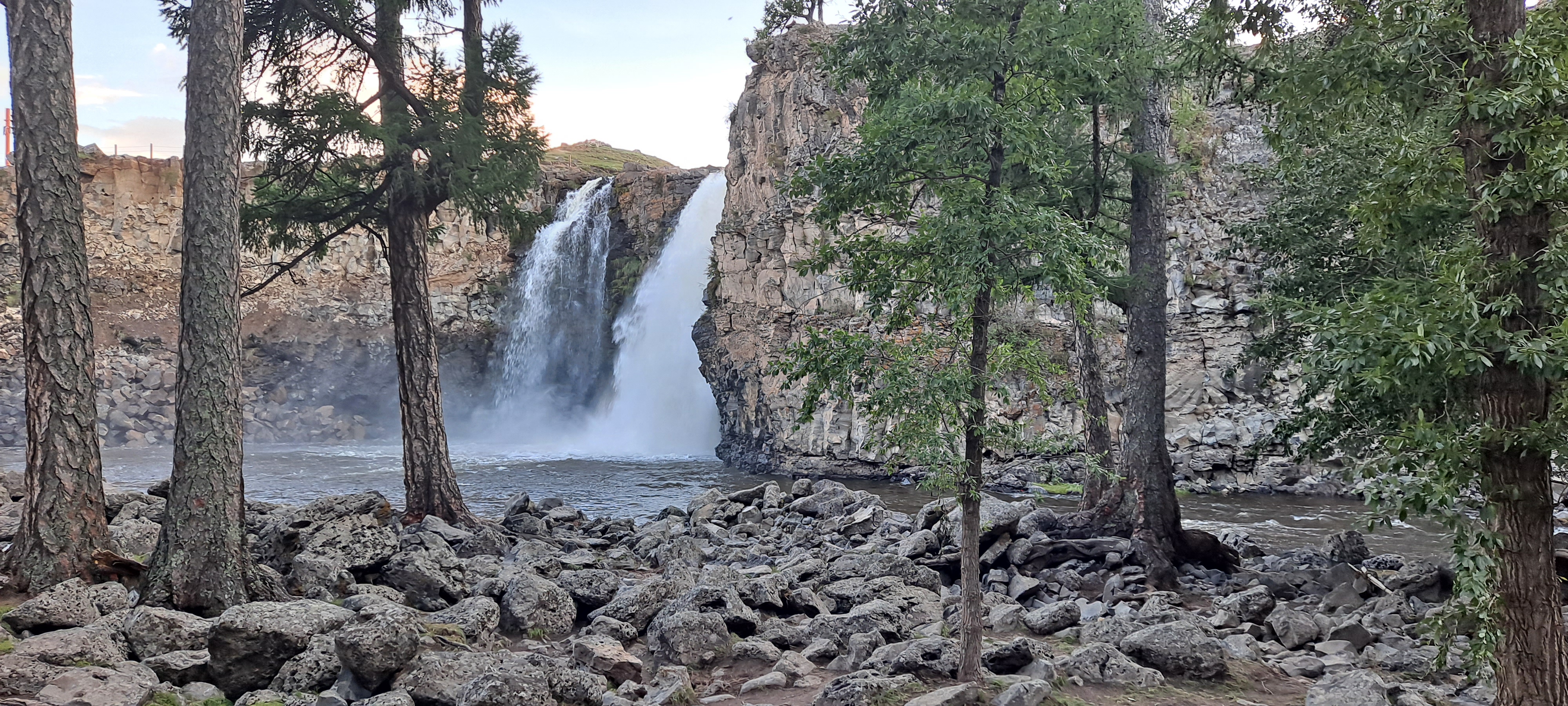 UNESCO Orkhon Valley landscape with the sacred river