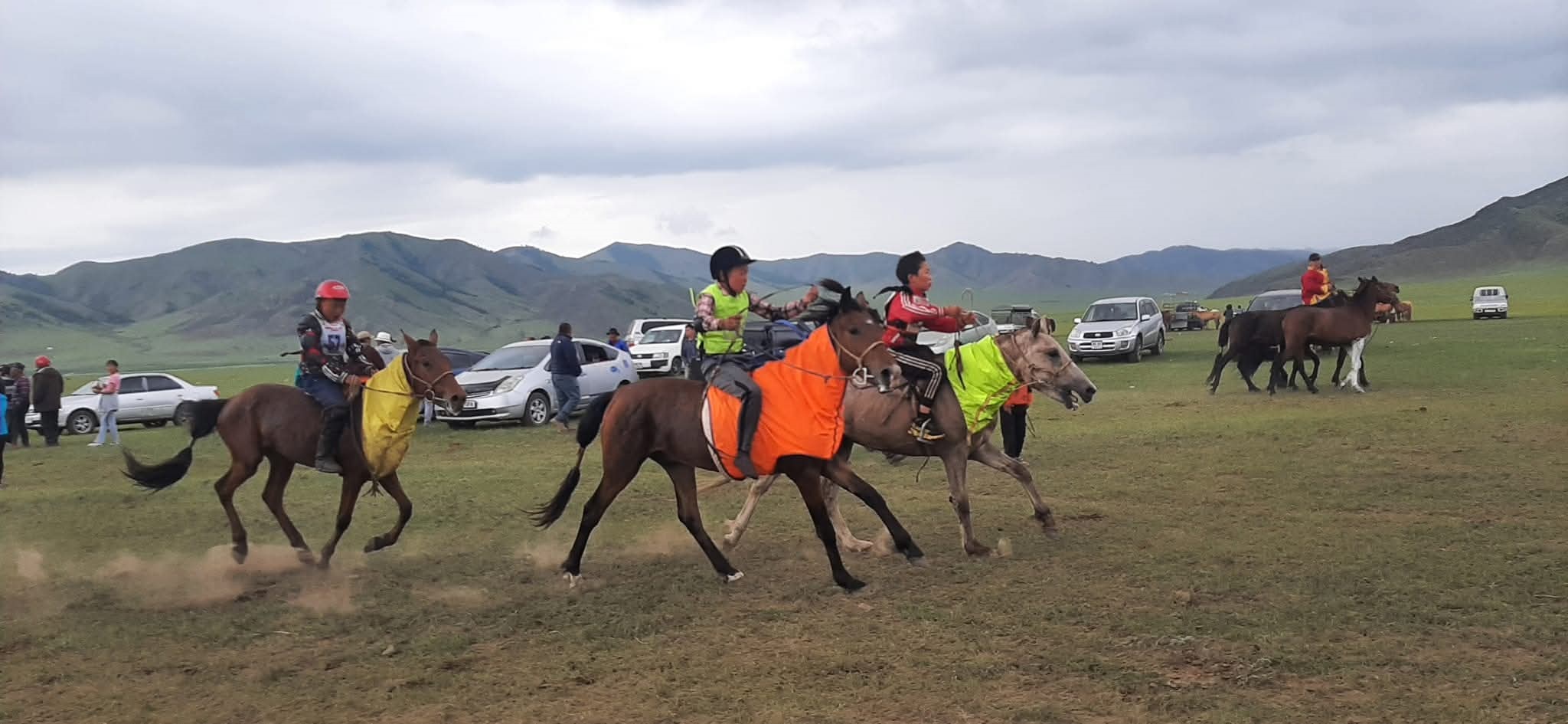 Traditional archery competition at Naadam
